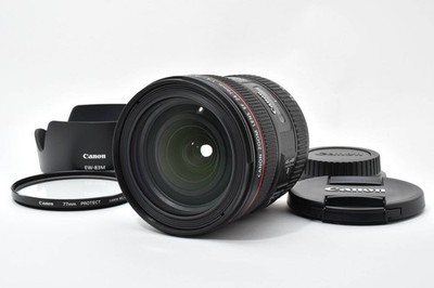 MINT Canon EF 24-70mm f/4 L IS AF Zoom Lens USM Hood Filter 635