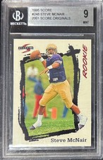 Steve McNair 1995 Score 2001 Score Originals Rookie Card #248- BGS Graded 9 Mint. rookie card picture