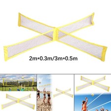 4 Way Volleyball and Badminton Net Outdoor Sports Equipment for Adults Kids