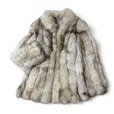 Premium Blue Fox Real Fur Coat Pre Owned Very Good Condition Japan