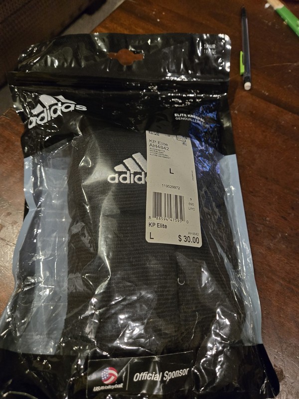 Adidas KP Elite Knee Pads Volleyball Protective Equipment AH4842 Large New Black