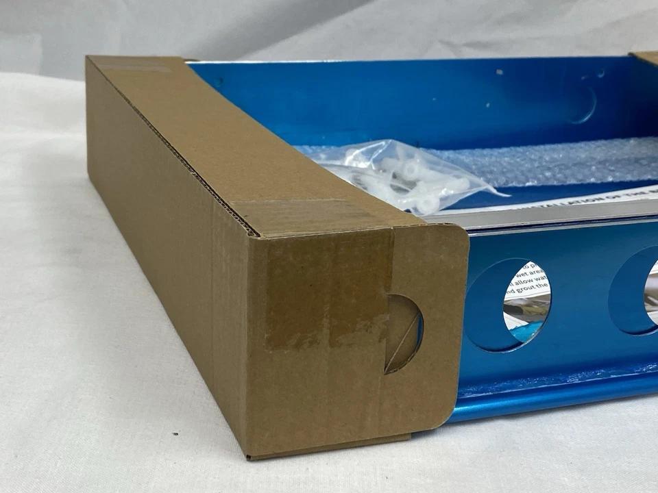 Banco de Ducha Flotante 3" x 14.5" x 19"-32" Ajustable Listo para Azulejo Rectangular Foto 3 de 4