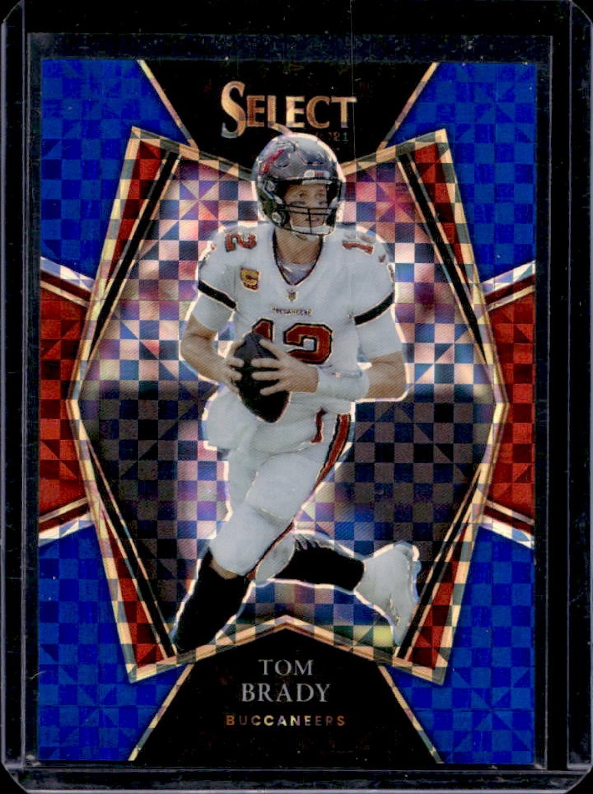 2021 Select Tom Brady Blue Prizm Premier Level #130/149 Buccaneers