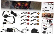 UTV Turn Signal Kit with Horn Plug and Play Universal Street Legal UTV