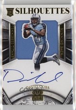 2015 Panini Crown Royale Rookie Silhouettes Gold 30/49 David Cobb #208 zt7