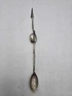 Rare Gorham Sterling Silver 3 Dimensional Olive Spoon W/pick Monogrammed 1880