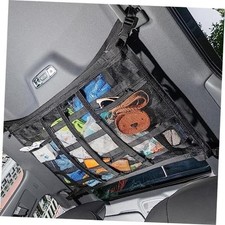 Car Ceiling Cargo Net with 3 Pockets,31.5"x21.6" Car Overhead 31.5"x 21.6"