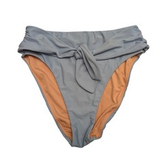 J.Crew Tie High-Rise Bikini Bottoms Blue Size S NEW Travel Vacation Beach