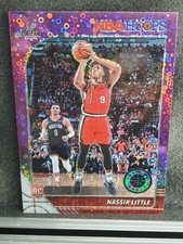 2019-20 Panini NBA Hoops Premium Stock - Nassir Little #220 Purple Disco...