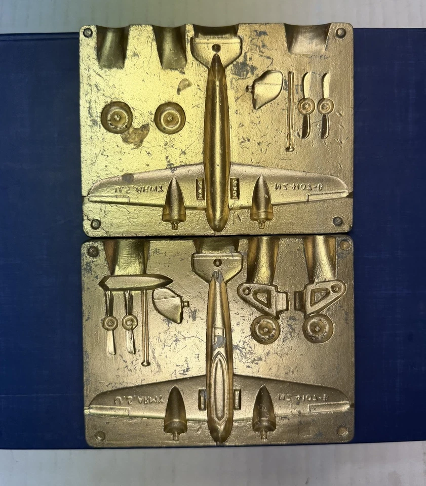 Molde de juguete de plomo vintage “AVIÓN MILITAR DE EE. UU. DE LA PRIMERA GUERRA MUNDIAL” 52x1 GRANDE tamaño años 30 fundido RARO Foto 2 de 4