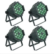 4pc/DMX512 Professional led Stage Lighting 18 18w RGBWAUV 6in1 Indoor led par