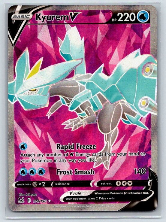Kyurem V 174/196 Lost Origin Holo NM