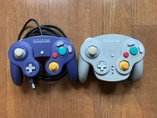 Nintendo Gamcube Controller Lot Indigo Clear and Wavebird No Receiver