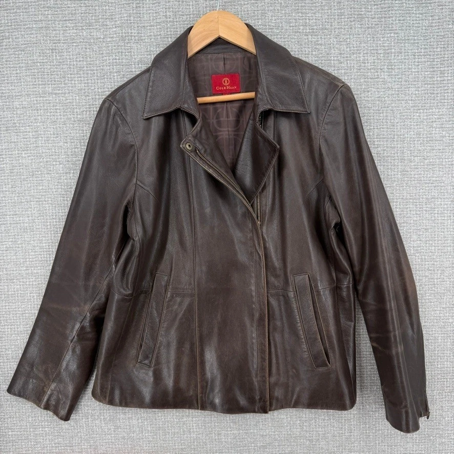 cole haan leather jacket products for sale | eBay