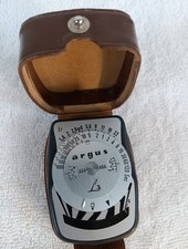 Vintage ARGUS L3 Light Meter, w/Leather case, made in West Germany