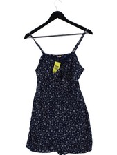 Superdry Women's Playsuit S Blue Geometric 100 Viscose Playsuit