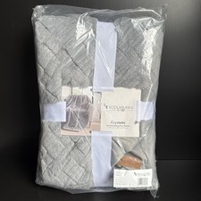 NWT Koolaburra by UGG Crystelle Textured Faux Fur Throw Blanket 50" x 70" Gray