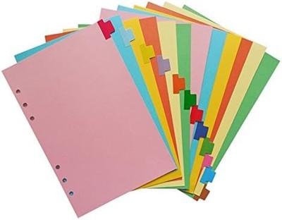 Chris.W A5 6-Ring Dividers, 12 Tabs, Planner/Notebook/Binder