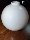 Antique Lightning Rod Ball Milk Glass White Nice￼ vintage Item For  Yard Decor
