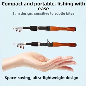 Compact Lightweight Fishing Rod 1.5M 1.8M Easy to Assemble and Disassemble