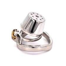 Stainless Steel Male Chastity Device Cage Men Metal Locking Belt Restraint CC337