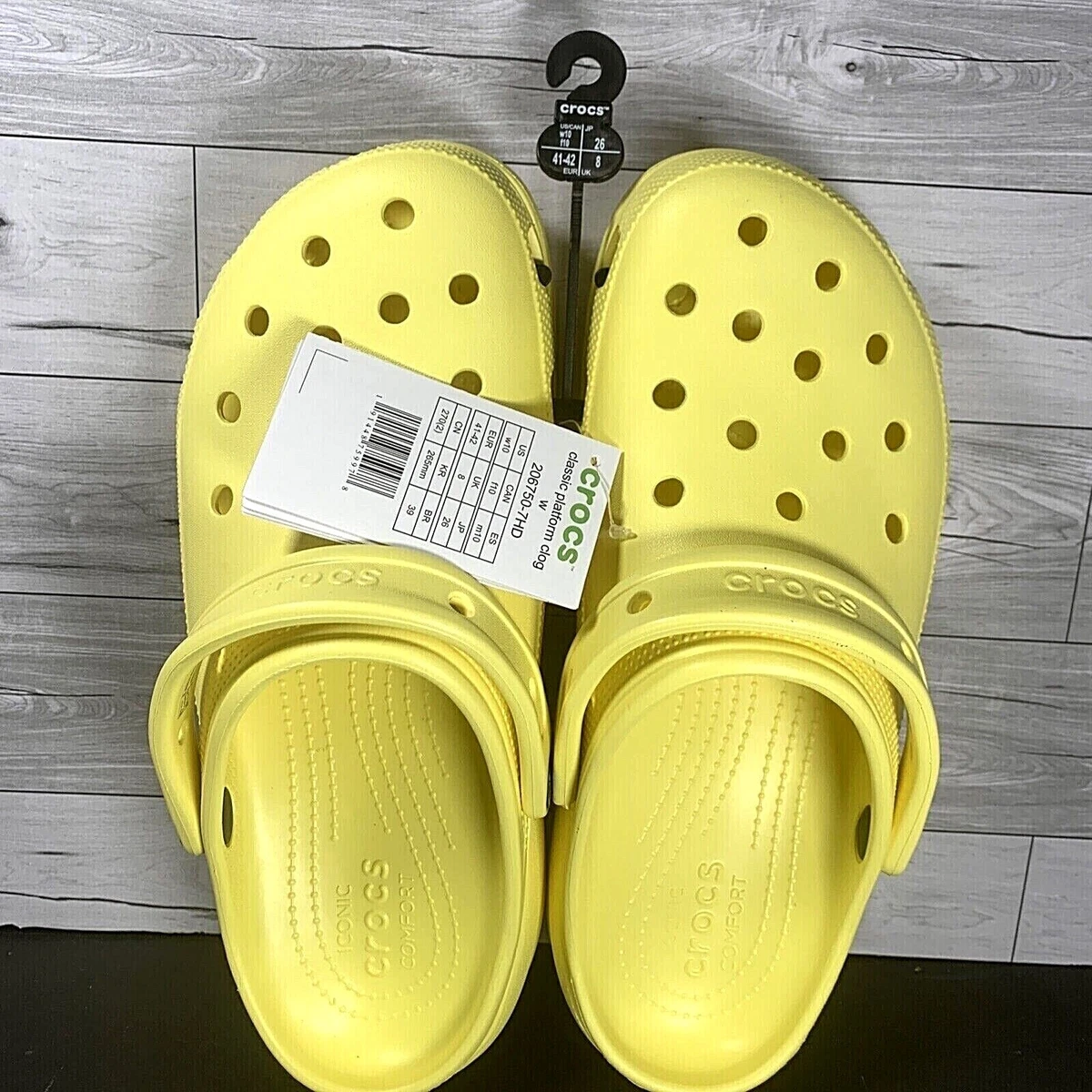 Crocs Platform Clog Banana Women&#039;s Size New 191448759978 | eBay