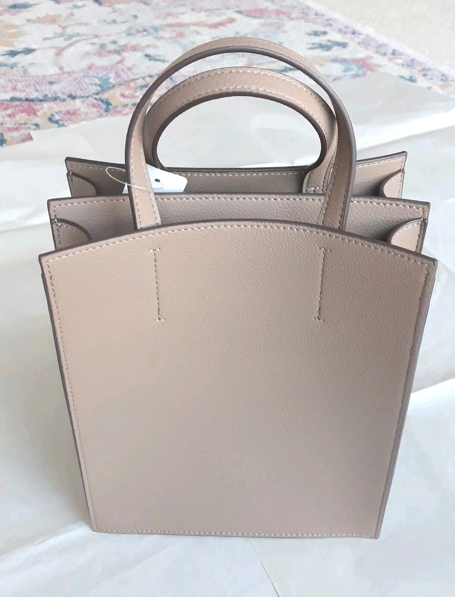 Uniqlo Women Faux Leather Square Shoulder Bag Beige NWT