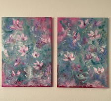 Ölbild Gemälde Blumen Moderne Kunst Abstrakt Unikat Impressionismus XXL