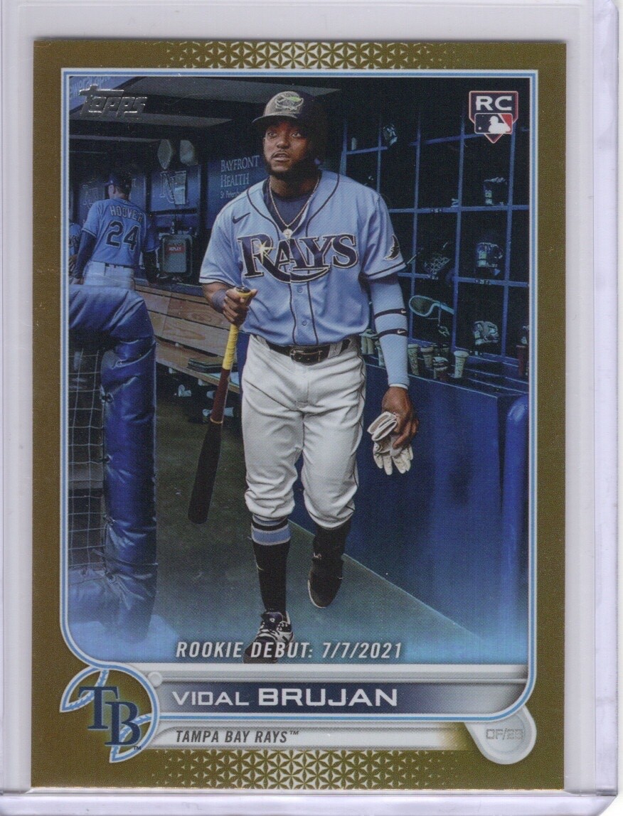 Vidal Brujan 2022 Topps Update RC GOLD FOIL Parallel Card #US8