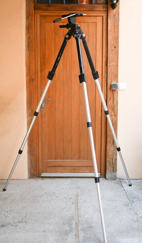 Treppiede Tripod Pesante Foto E Video + Testa Giunto BILORA Kinopanoramakopf