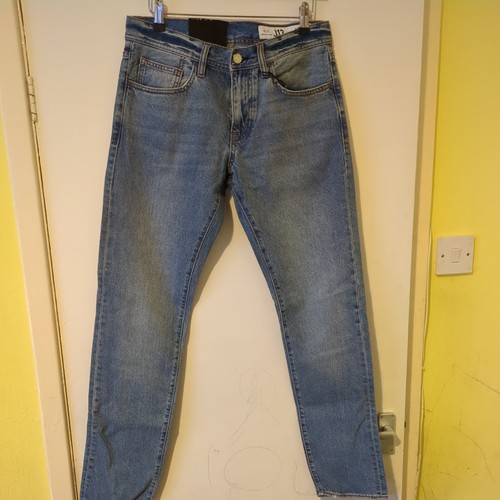 Armani Exchange Icon J13. Mens Jeans 28R Slim Dark Blue Raw Denim - Picture 3 of 9