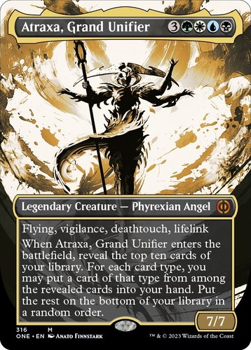PSA 10 Gem Mint - Atraxa, Grand Unifier Oil Slick Raised Foil