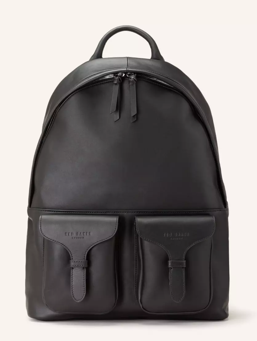 TED BAKER Designer Rucksack EMERSAN Back Pack BACKPACK schwarz Leder Herren NEU