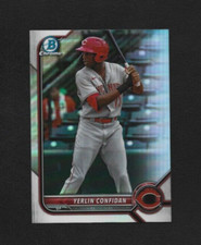 2022 Bowman Draft Yerlin Confidan Chrome Refractor BDC-199 Cincinnati Reds  (A)
