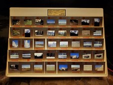 Kodak Carousel Transvue 140 Slide Tray w/ 1973 Yellowstone/Grand Tetons/Rockies