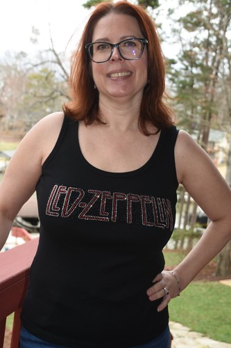 Led Zeppelin rhinestone bling shirt or tank XS S M L XL XXL 1X 2X 3X 4X 5X - Picture 12 of 12