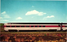 Vintage Unposted Postcard ERIE LACKAWANNA RR Audio Visual Designs Trains