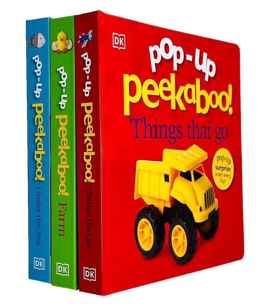 Pop-Up Peekaboo! 3 Books Collection Set By DK Pop-Up Peekaboo! Things That Go, - Image 3