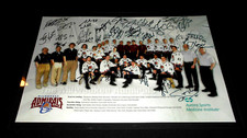 2005 Milwaukee Admirals Team Autographed Laminated Poster w/ Pekka Rinne Rookie