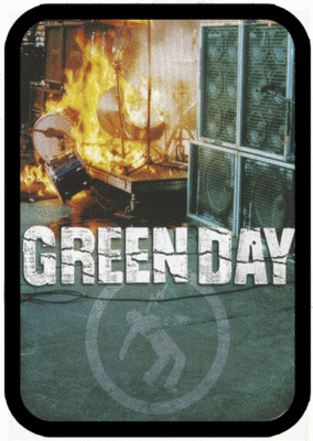 Große Golddose mit ''Green Day Fire'' Design 1287L 