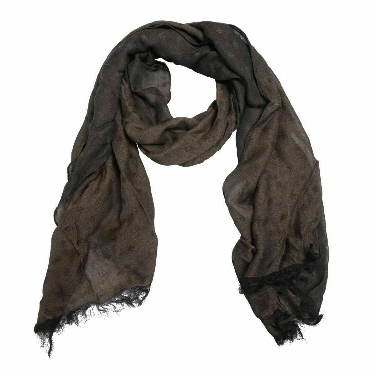 Женский коричневый шерстяной шарф 4690₽