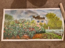 Oil Painting (Claude Monet’s The Artist’s Garden in Argenteuil)