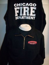 Chicago Fire Department Game Firefighter 1/4 Zip Job Shirt
