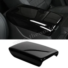 For Honda Civic 2022-2025 Center Console Armrest Box Panel Cover Trim Black ABS