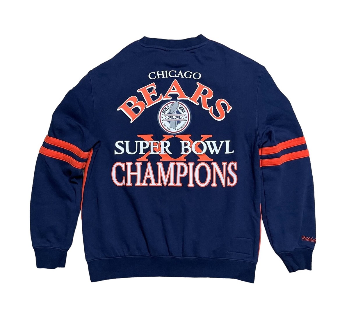 Chicago Bears Mitchell & Ness Men's M NFL Crew Fleece Sweatshirt