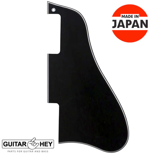 NEUF Pickguard pour guitare style Gibson ES-335, COURT - 3 plis - NOIR - Photo 1 sur 2