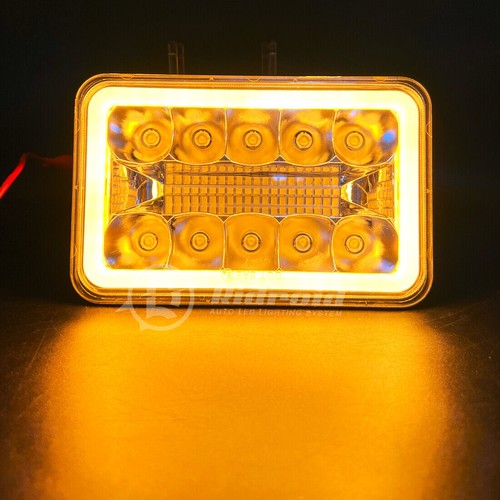4x6" LED Headlight Reflector Halo Sealed Beam For Suzuki DRZ400SM DRZ400S DRZ400 - Picture 9 of 15