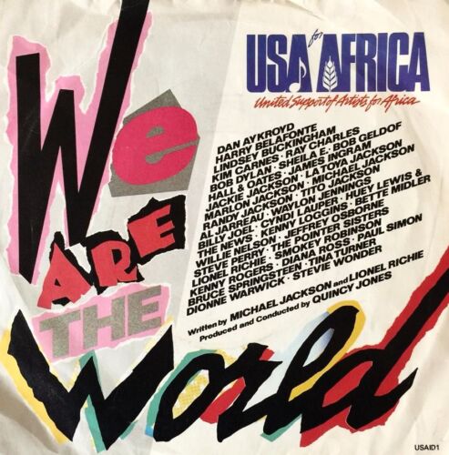 USA FOR AFRICA - We Are The World (7")(EX-/VG) - Foto 1 di 1
