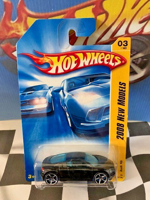 Hot Wheels 2008 FE New Models 03/40 003 Audi R8 BLACK OH5