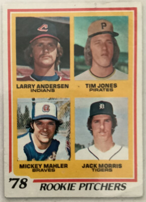1978 Topps - Rookie Pitchers #703 Larry Andersen, Tim Jones, Jack Morris (RC)